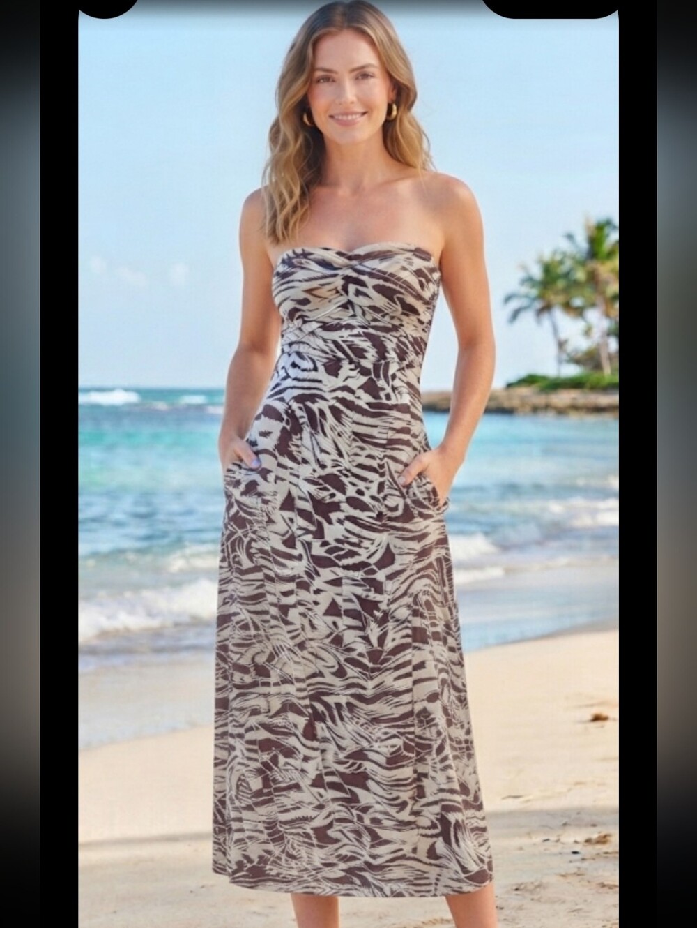 SOMA STRAPLESS MAXI DRESS